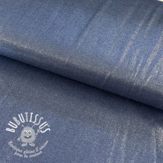 Tissu coton JEANS FOIL SILVER