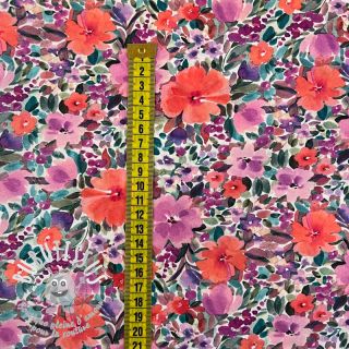 Tissu coton Expession flowers digital print