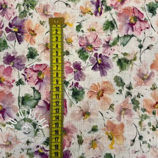 Viscose lin CREPE Flowers digital print