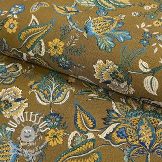 Tissu déco jacquard Inaya or