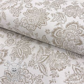 Tissu déco jacquard Jacobean lin