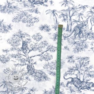 Tissu coton Acajou blue