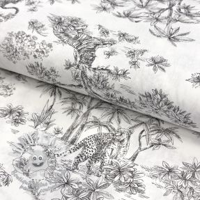 Tissu coton Acajou graphite