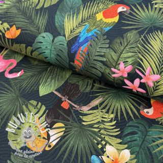 Tissu déco premium Tropical jungle bird digital print