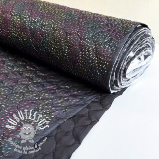 Tissu matelassé FOIL SPANGLES black multi