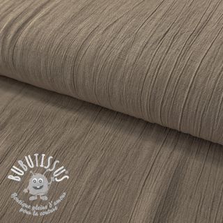 Viscose lin CRINCLE taupe