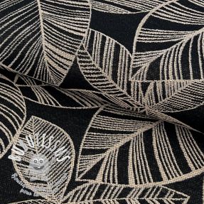 Tissu déco jacquard Valerian allover noir