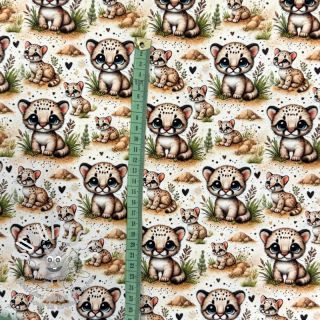 Jersey Wildlife doll eyes design A digital print