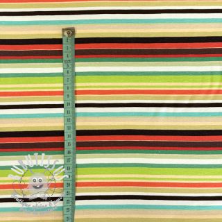 Jersey Great big farm green stripe digital print